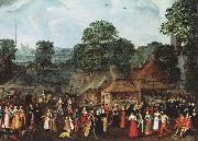 joris Hoefnagel A Fete at Bermondsey or A Marriage Feast at Bermondsey. USA oil painting artist